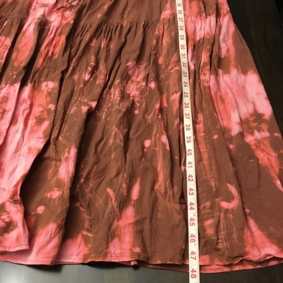 Old Navy Tiered Boho Tie Dye Maxi Dress Cotton Viscose Blend Size 2X - Picture 12 of 14